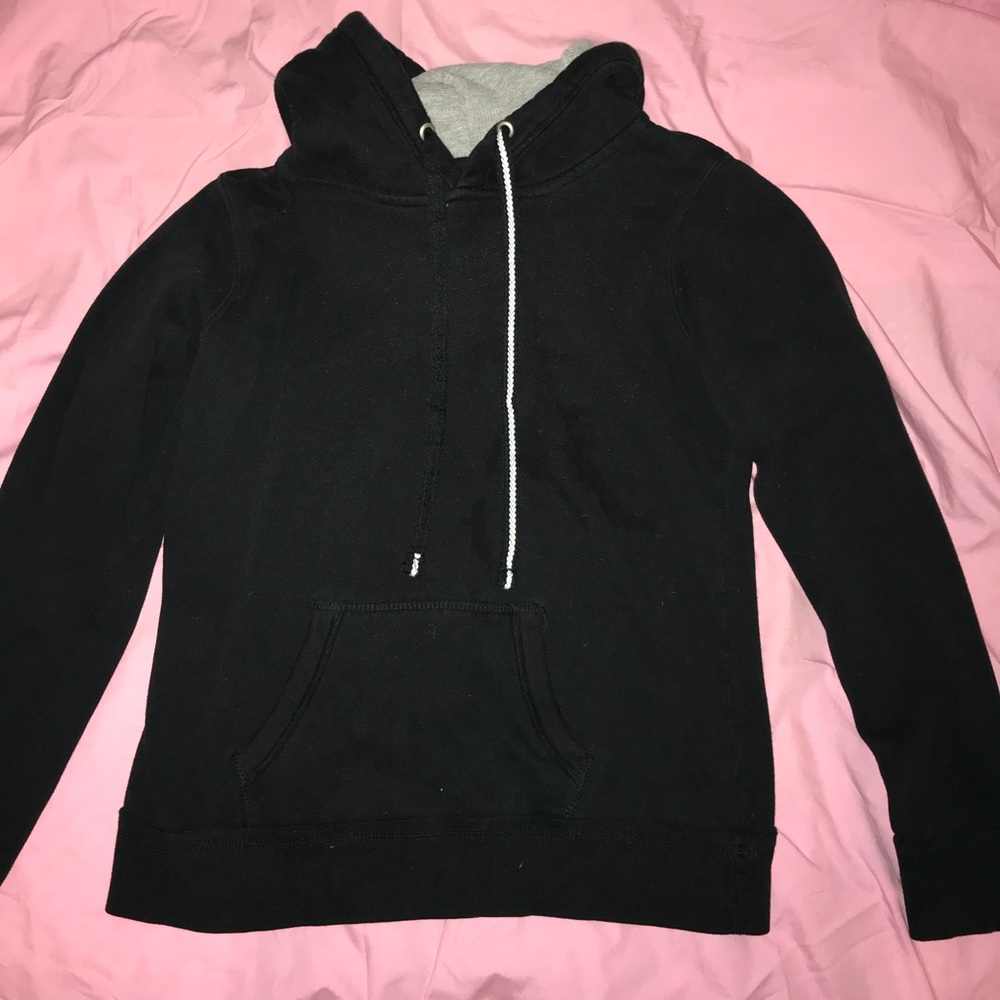 Green Sleeved Black Hoodie